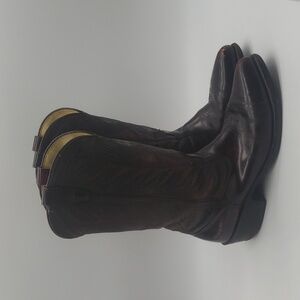 359- Cowboys Vintage Men's Boots Size 9.5 D Genuine Leather